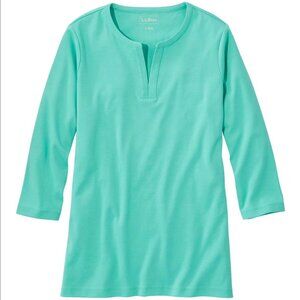 Women's L.L.Bean Tee, Three-Quarter-Sleeve Splitneck Tunic